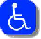 Logo mit Rollstuhl